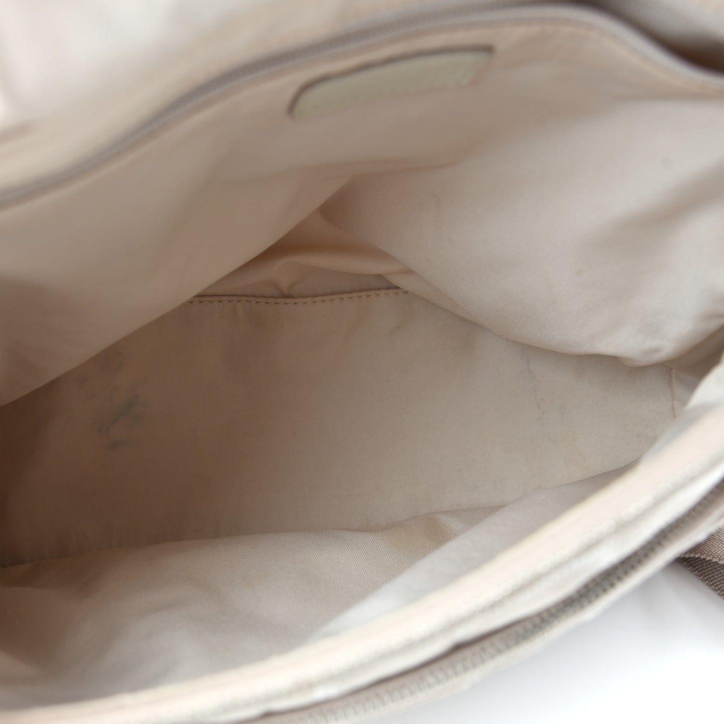 Nylon Travel Backpack Beige