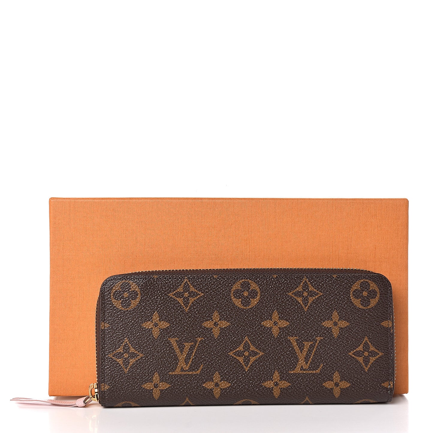 Monogram Clemence Wallet Rose Ballerine