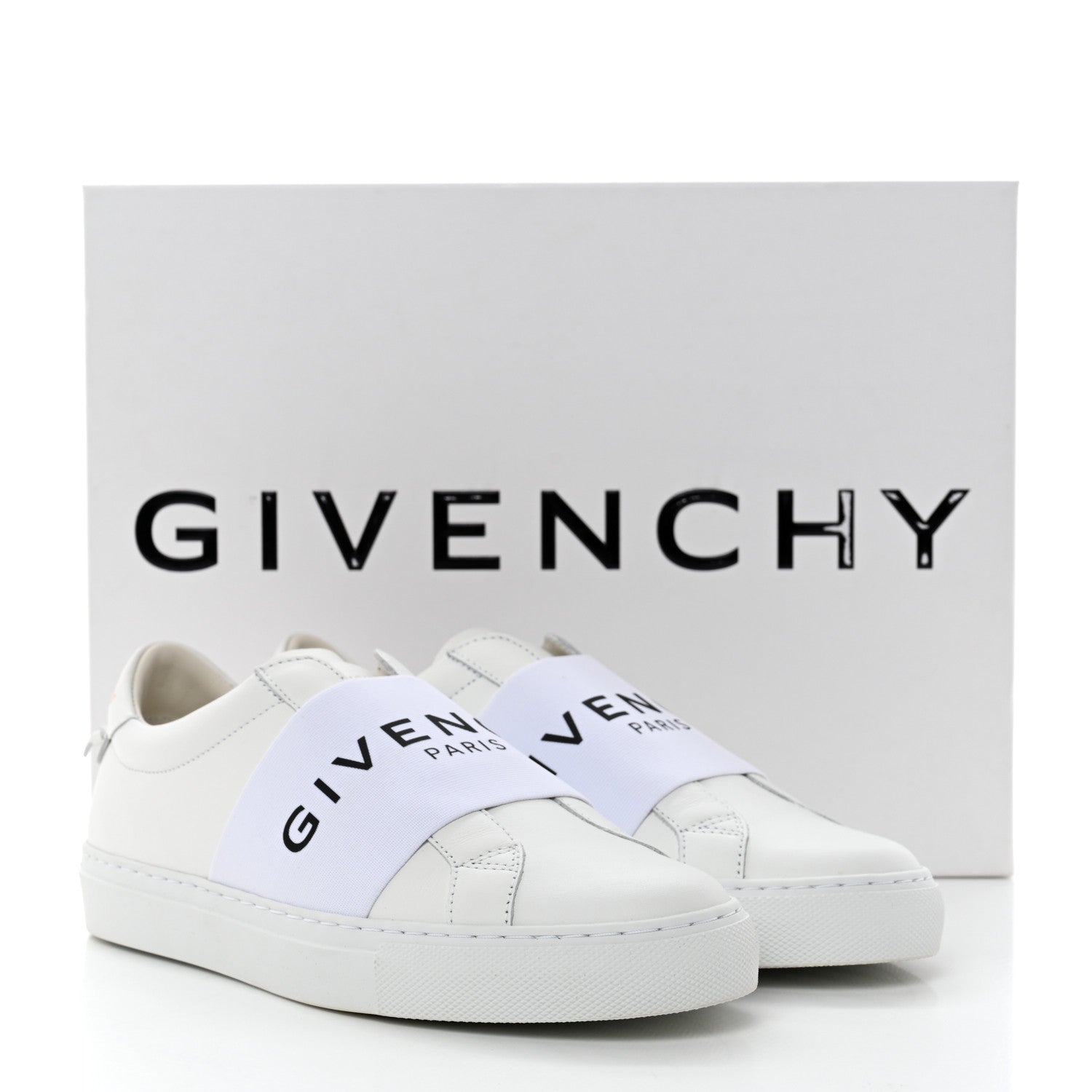 Givenchy Calfskin Band Logo Womens Urban Street Sneakers 36 White 9 of 9
