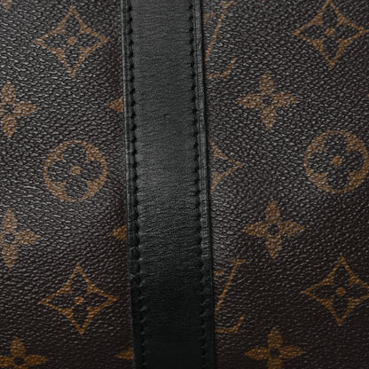 Louis Vuitton Monogram Macassar Keepall Bandouliere 55 19 of 22
