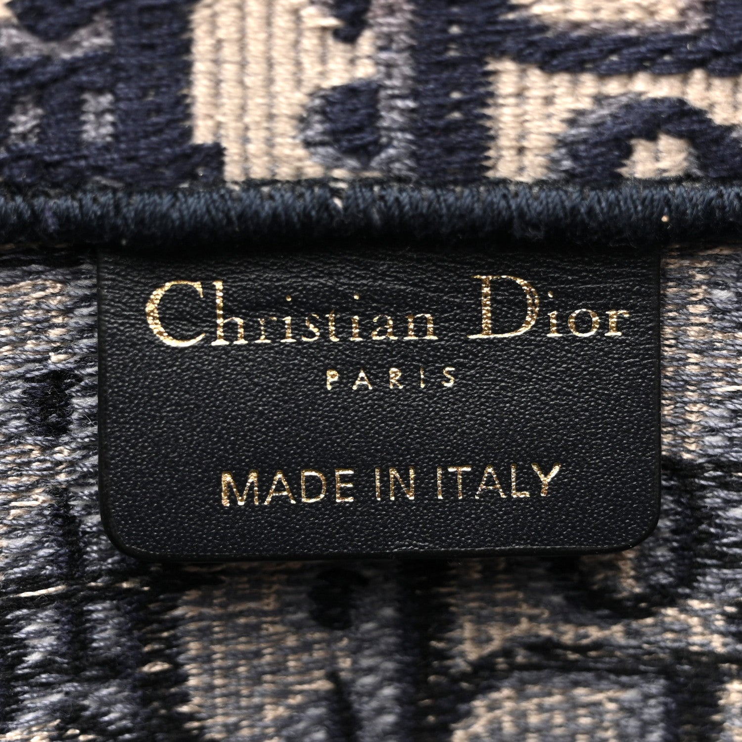 Christian Dior Oblique Large Book Tote Blue Multicolor 6 of 14