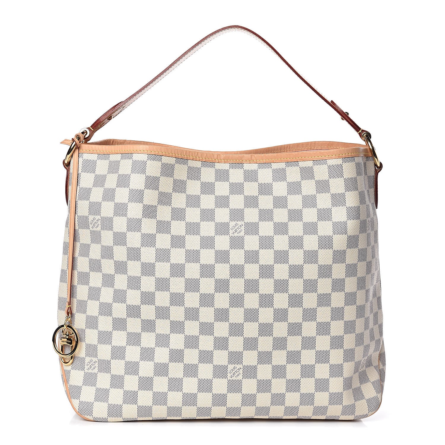 Louis Vuitton Damier Azur Delightful MM Rose Ballerine 1 of 11