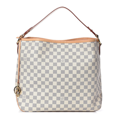 Louis Vuitton Damier Azur Delightful MM Rose Ballerine 1 of 11