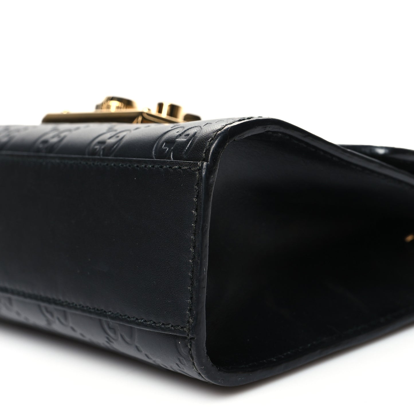 Guccissima Small Padlock Shoulder Bag Black