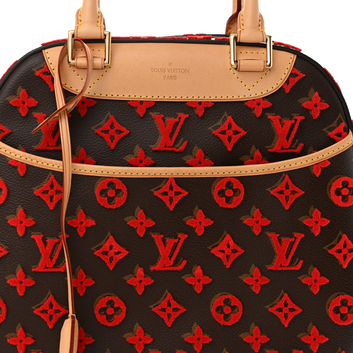 Louis Vuitton Monogram Tuffetage Deauville Cube Red 8 of 10