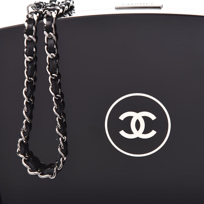 Chanel Plexiglass Compact Box Clutch Black 8 of 10