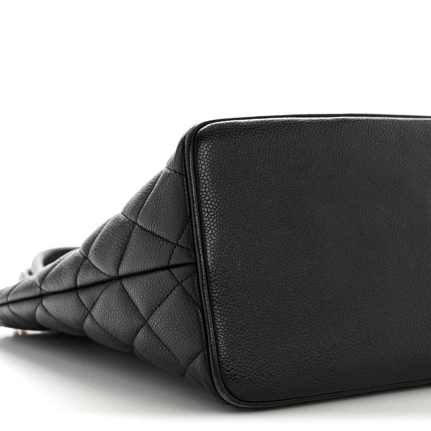Caviar Quilted Medallion Tote Black