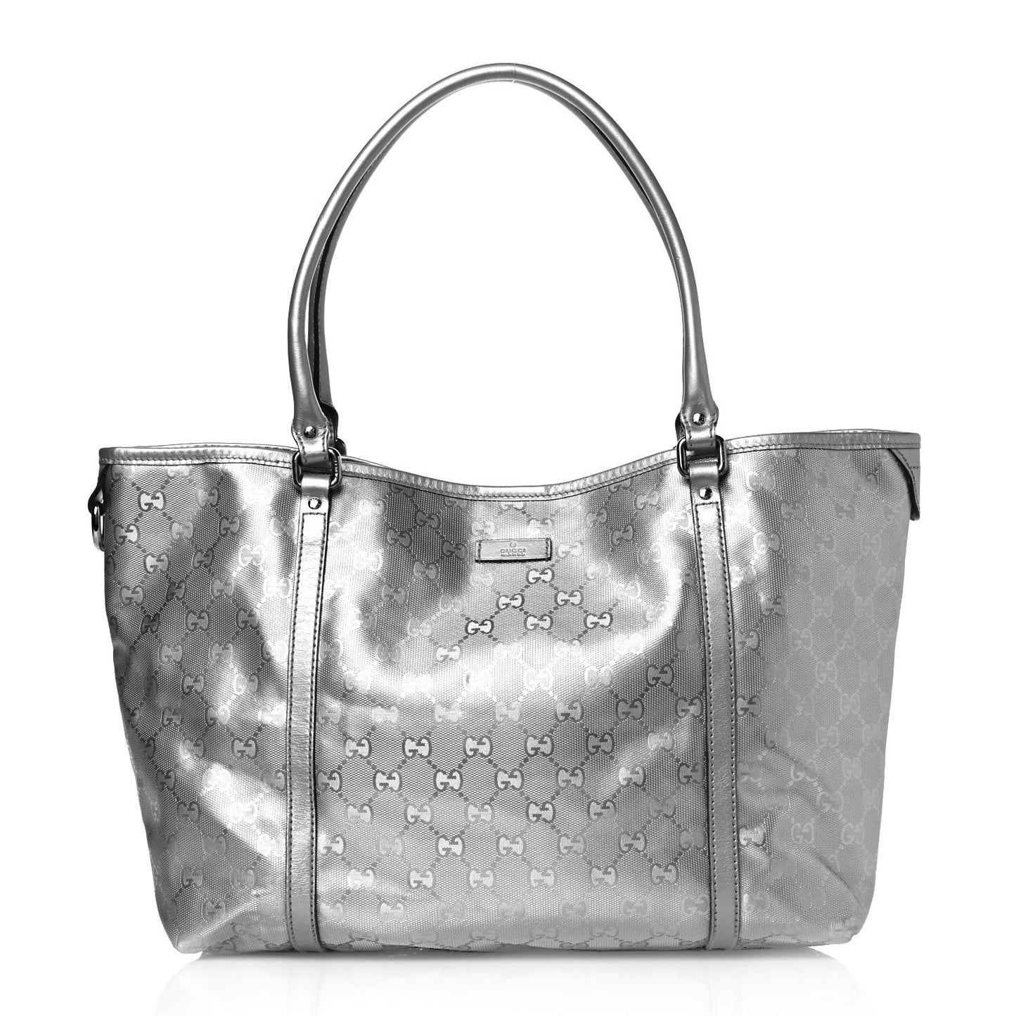 Imprime Monogram Medium Joy Tote Silver
