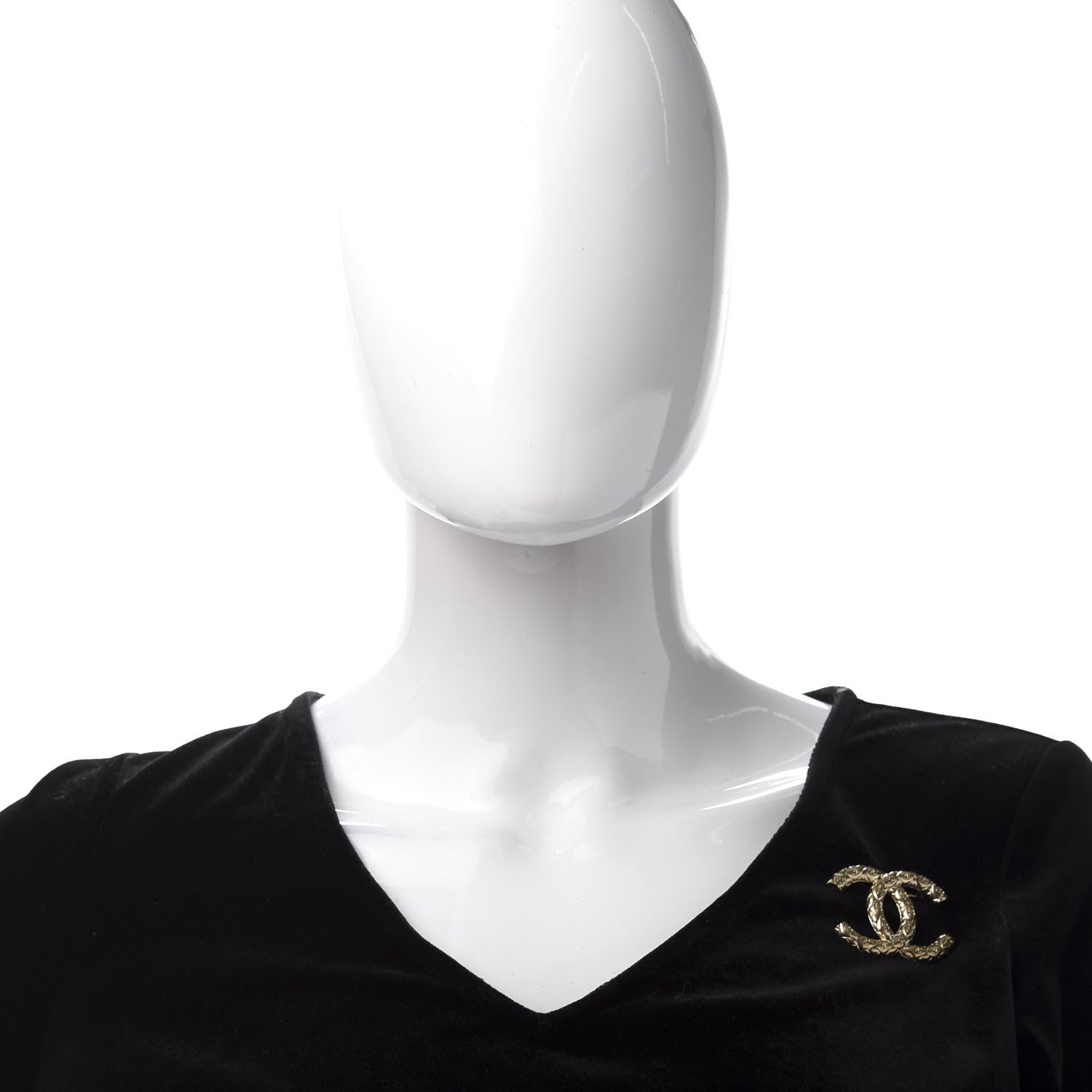 Chanel Metal CC Diamond Quilted Brooch Light Gold 2 of 5