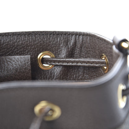 Gucci GG Supreme Monogram Web Mini Ophidia Bucket Bag Brown 9 of 11