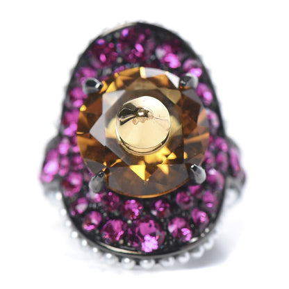 Gucci Swarovski Crystal Pearl Ring 6 Multicolor 1 of 5