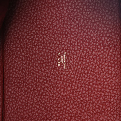 Hermes Taurillon Clemence Picotin Lock 18 PM Rouge H 6 of 13