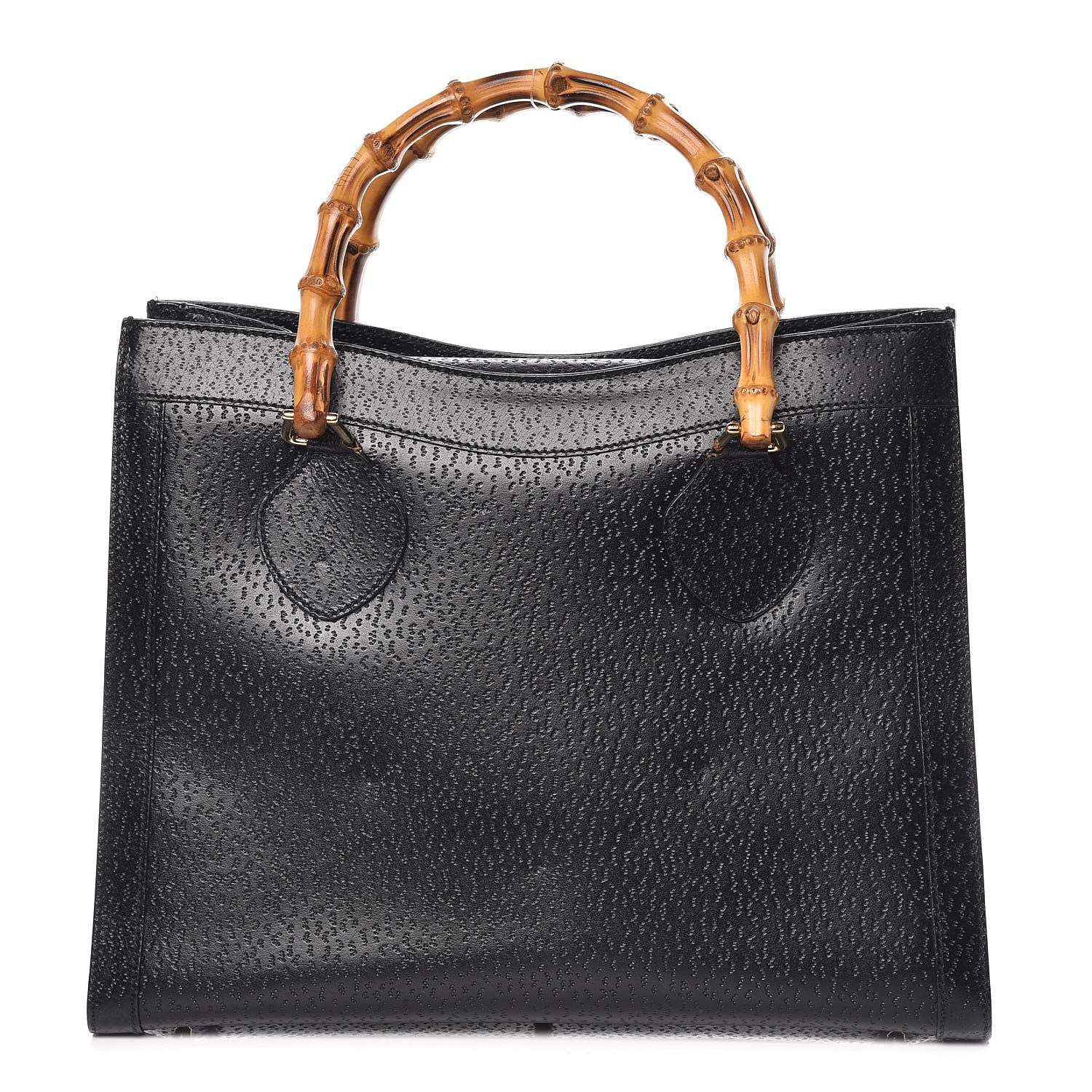 Gucci Calfskin Bamboo Top Handle Tote Black 1 of 11