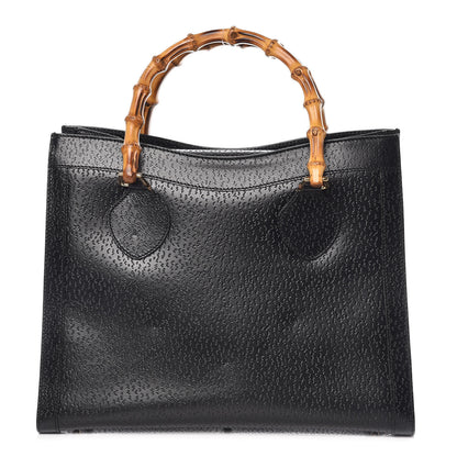 Gucci Calfskin Bamboo Top Handle Tote Black 1 of 11