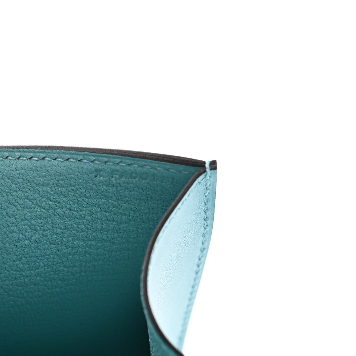 Hermes Tadelakt Medor 23 Clutch Bleu Atoll 6 of 10