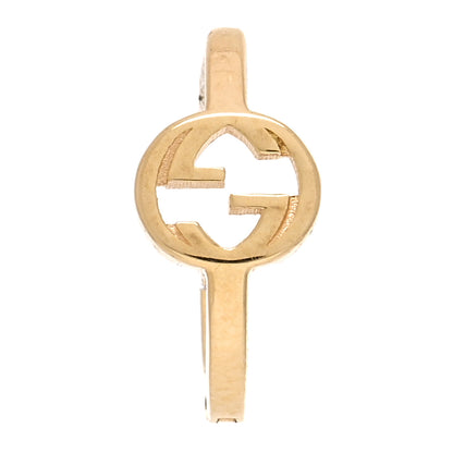 Gucci 18K Yellow Gold Interlocking G Single Hoop Earring 1 of 4