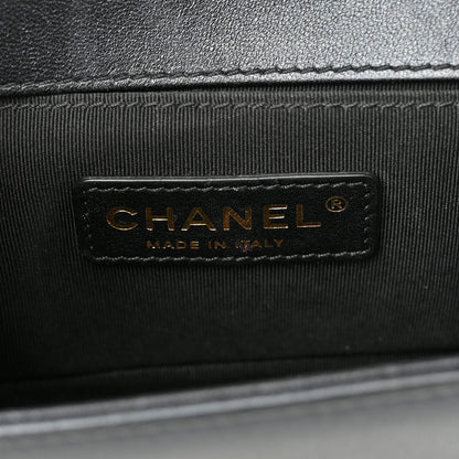 Chanel Lambskin Quilted Small Boy Flap Black 5 of 10