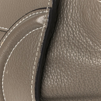 Celine Drummed Calfskin Mini Luggage Bag Souris 7 of 11