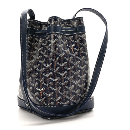 Goyard Goyardine Petit Flot Bucket Bag PM Navy 3 of 9