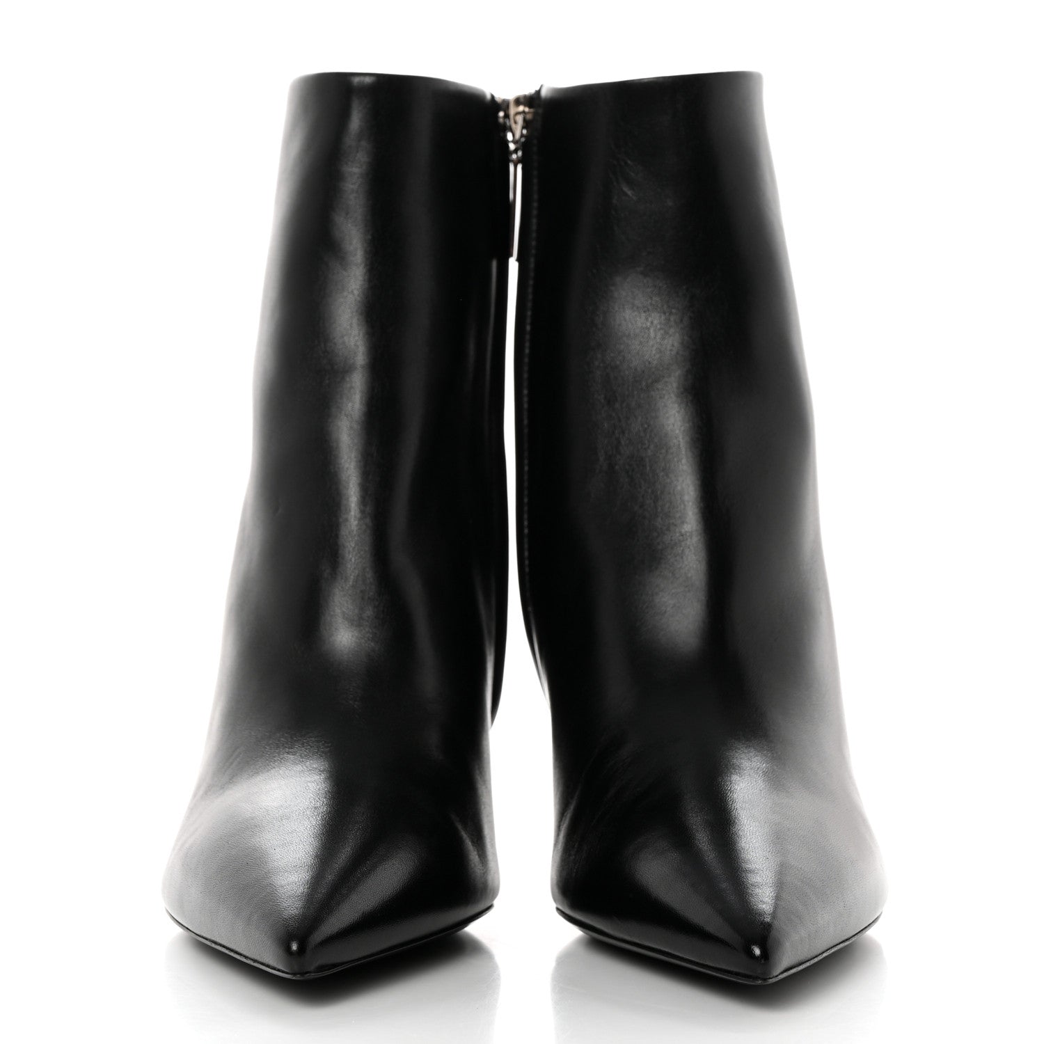 Saint Laurent Santiago Russo Kate 85 Zip Bootie 38.5 Black 2 of 9