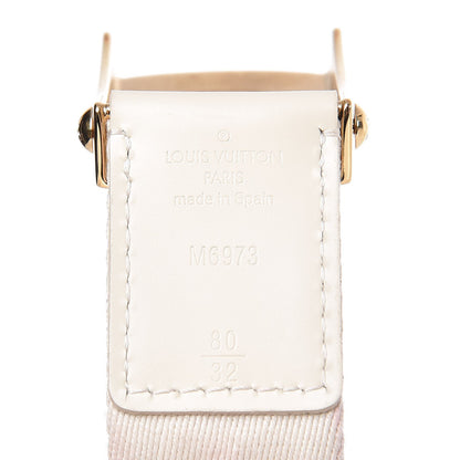 Louis Vuitton Canvas Monogram LV Cut Belt 80 32 White 4 of 8