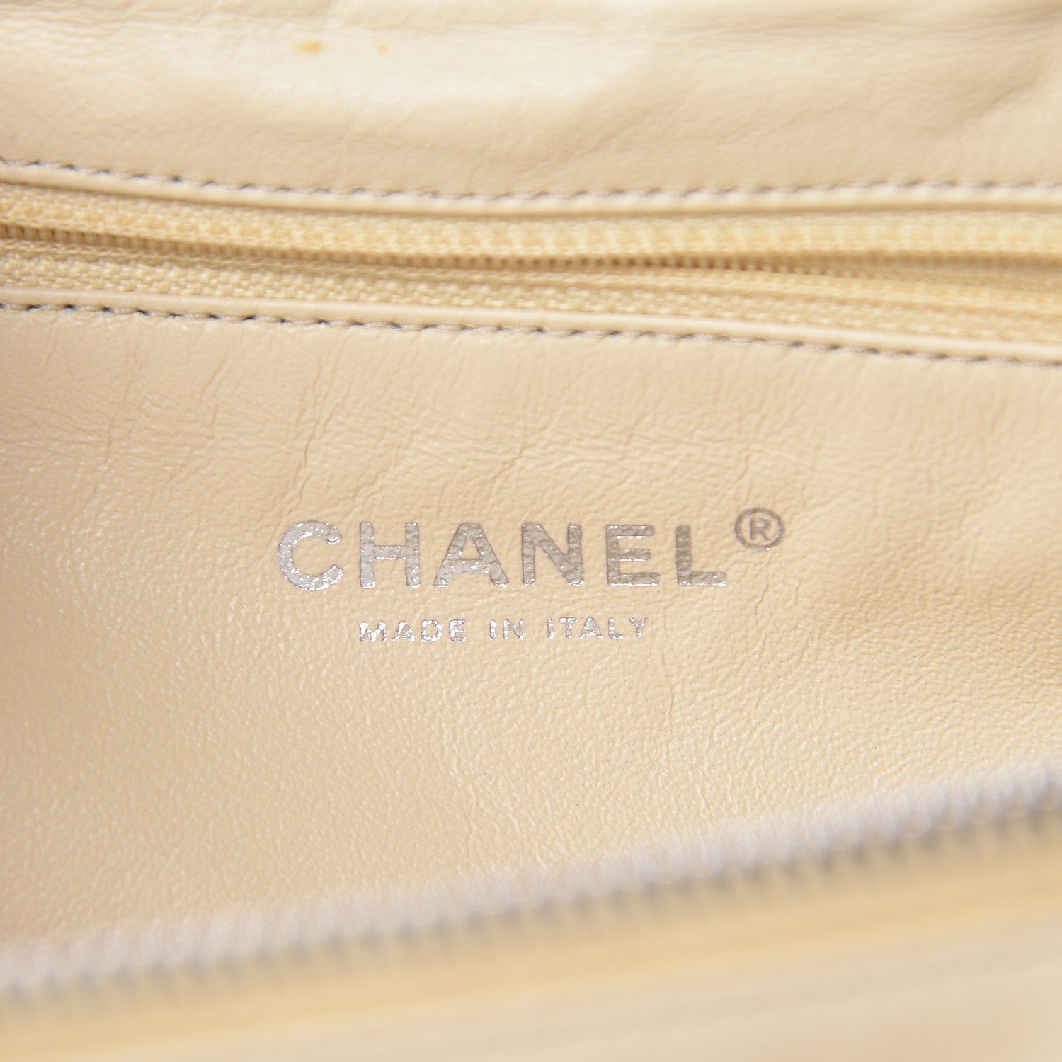 Chanel Glazed Calfskin Boy Satchel Flap Light Grey 6 of 13