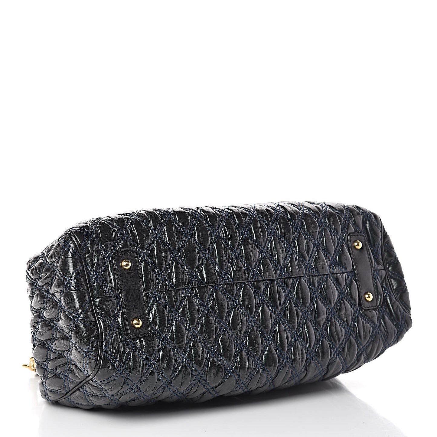 Calfskin Quilted Stam Green