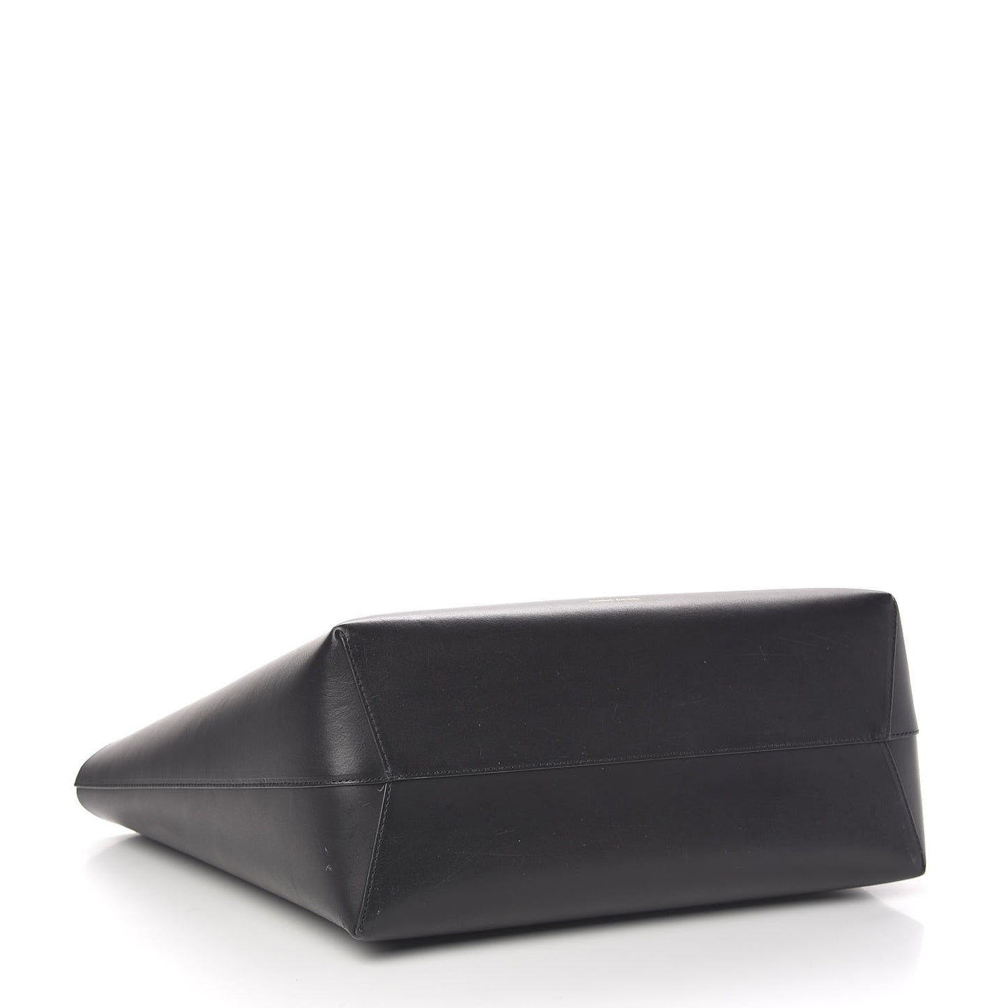 Calfskin Large Shopping Tote Black Flamma