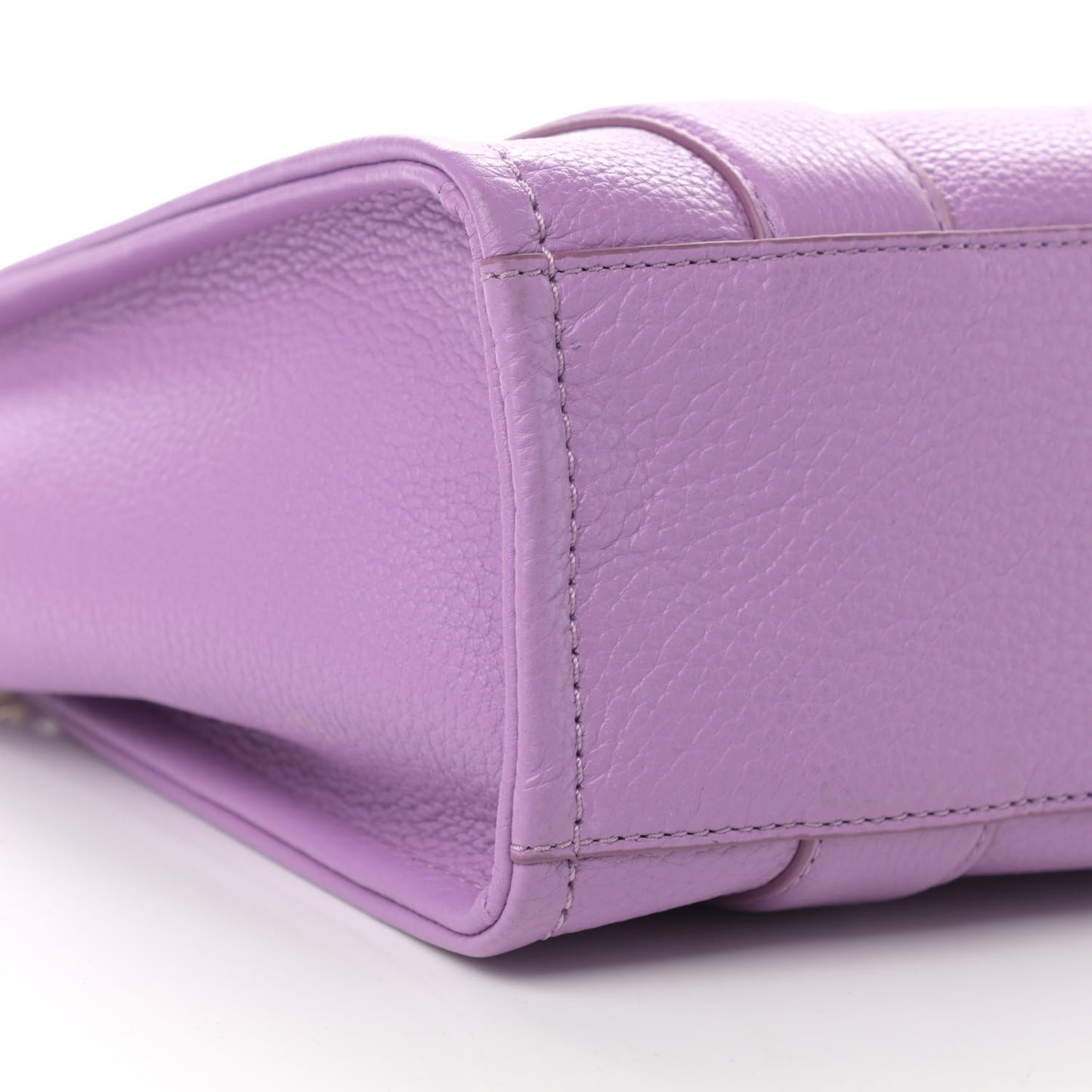 Grained Calfskin Small The Tote Bag Regal Orchid