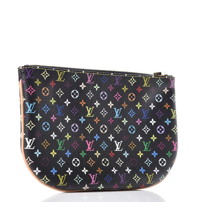 Louis Vuitton Monogram Multicolor Pochette Plate GM Black 3 of 9