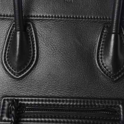 Celine Grained Calfskin Medium Phantom Luggage Black 14 of 16