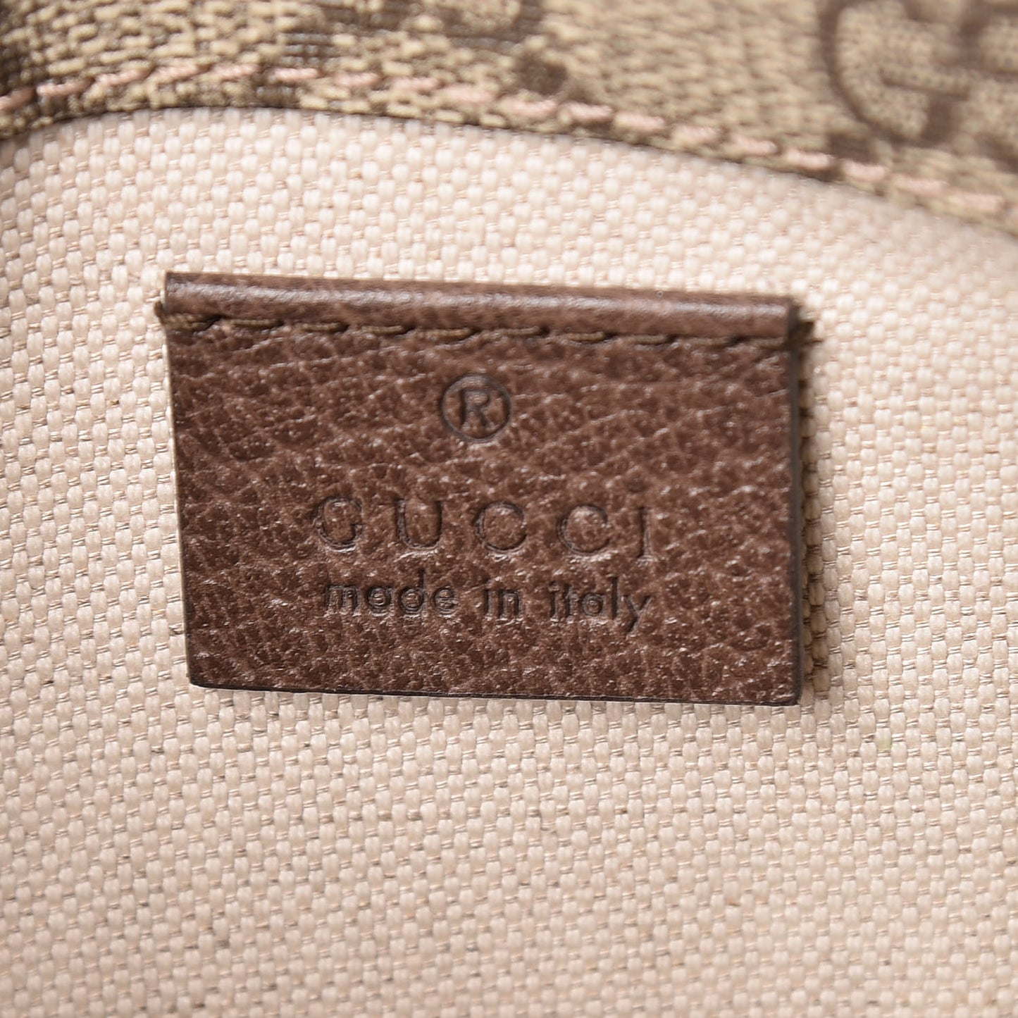 GG Supreme Monogram Neo Vintage Web Belt Bag Brown