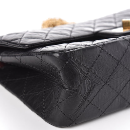 Chanel Aged Calfskin Quilted 2.55 Reissue 225 Flap Black 9 of 10