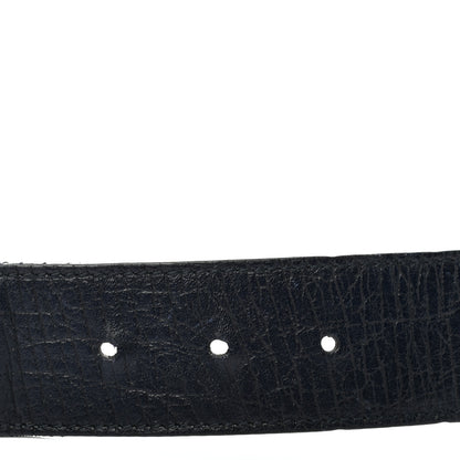 Gucci Calfskin Web Interlocking G Belt 100 40 Navy 4 of 6