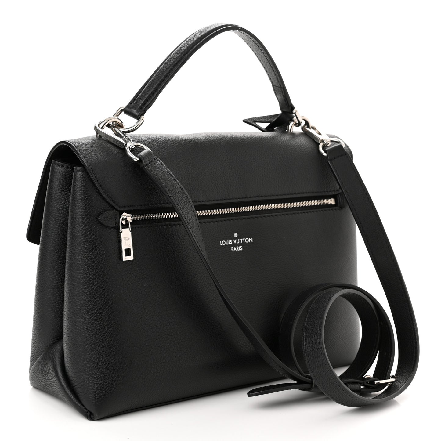 Soft Calfskin My Lockme Top Handle Black
