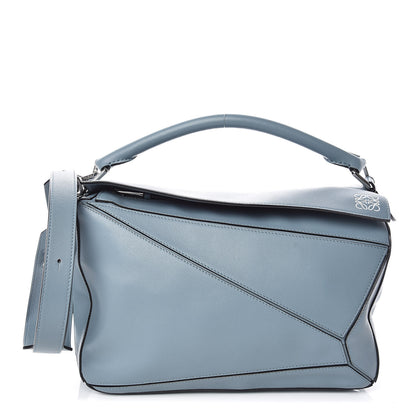 Loewe Calfskin Puzzle Bag Stone Blue 1 of 10