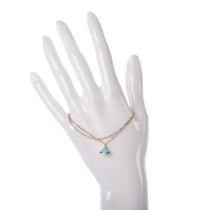 Bulgari 18K Rose Gold Turquoise Divas' Dream Bracelet 2 of 5