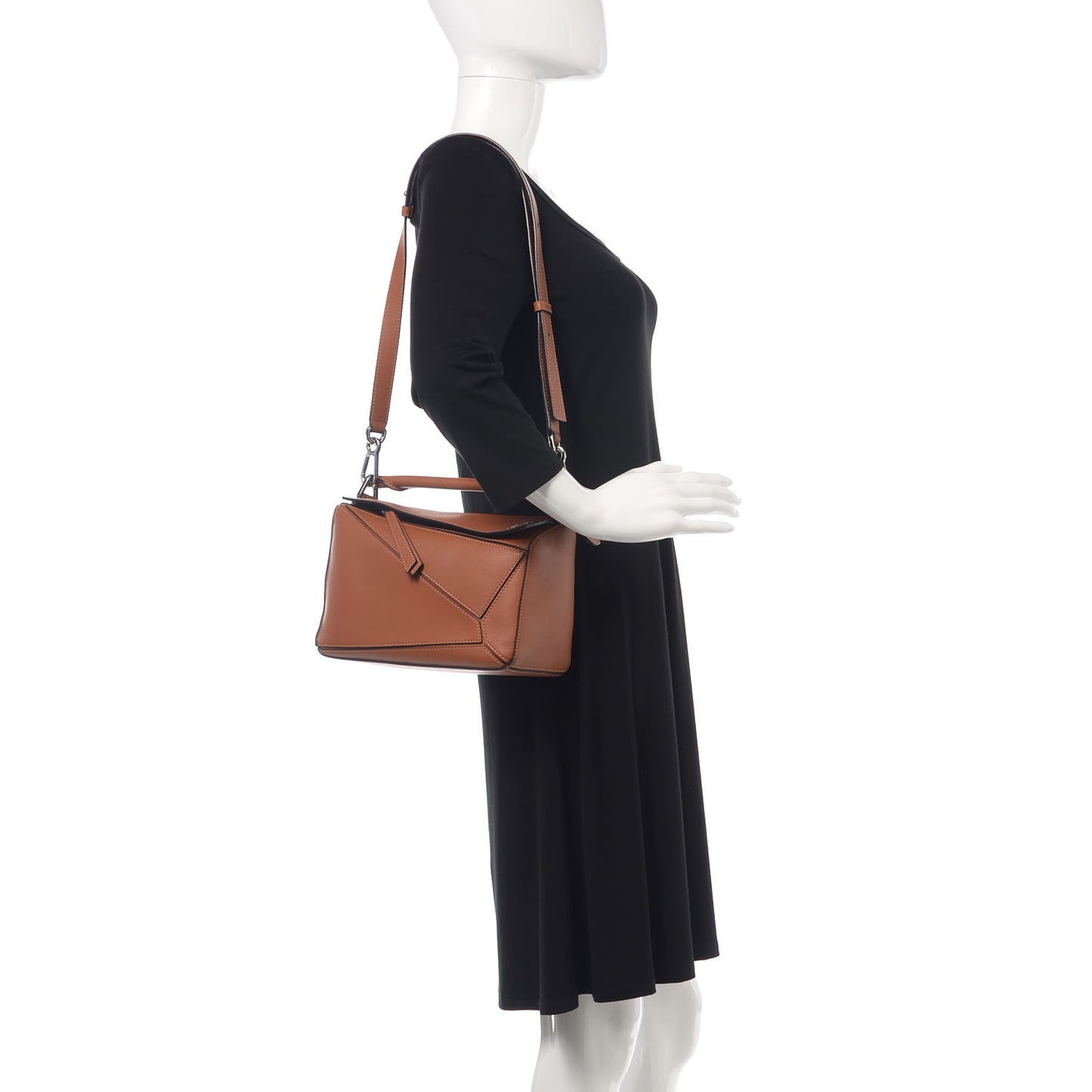 Calfskin Small Puzzle Bag Tan