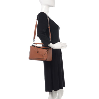 Loewe Calfskin Small Puzzle Bag Tan 2 of 9