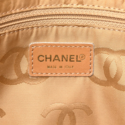 Chanel Calfskin Stitched Shoulder Bag Beige 5 of 16