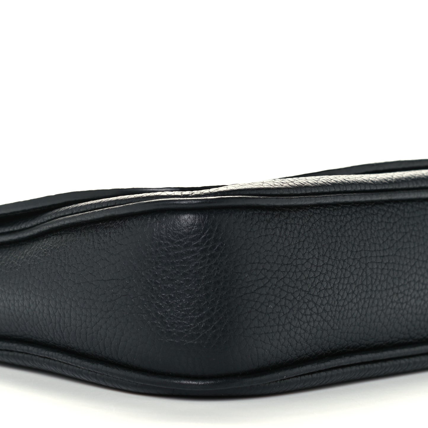 Pebbled Calfskin Medium Soho Flap Crossbody Black