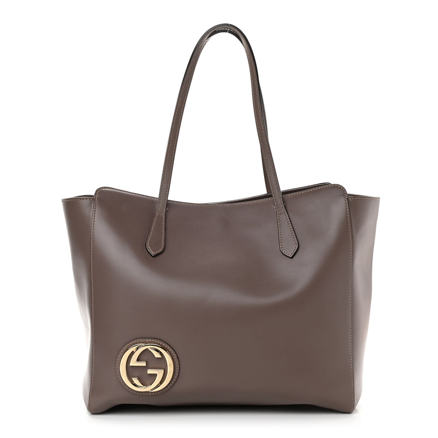 Smooth Calfskin Large GG Tote Light Purple