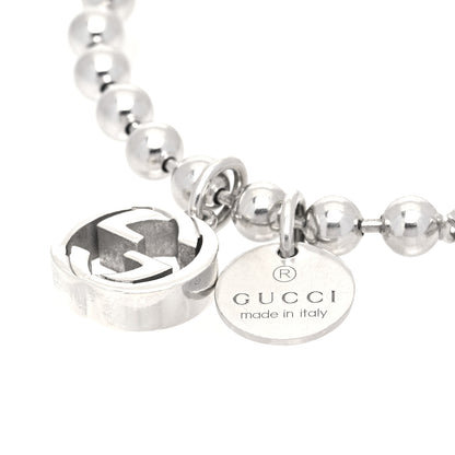 Gucci Sterling Silver Boule Bead Charm Toggle Bracelet 3 of 5