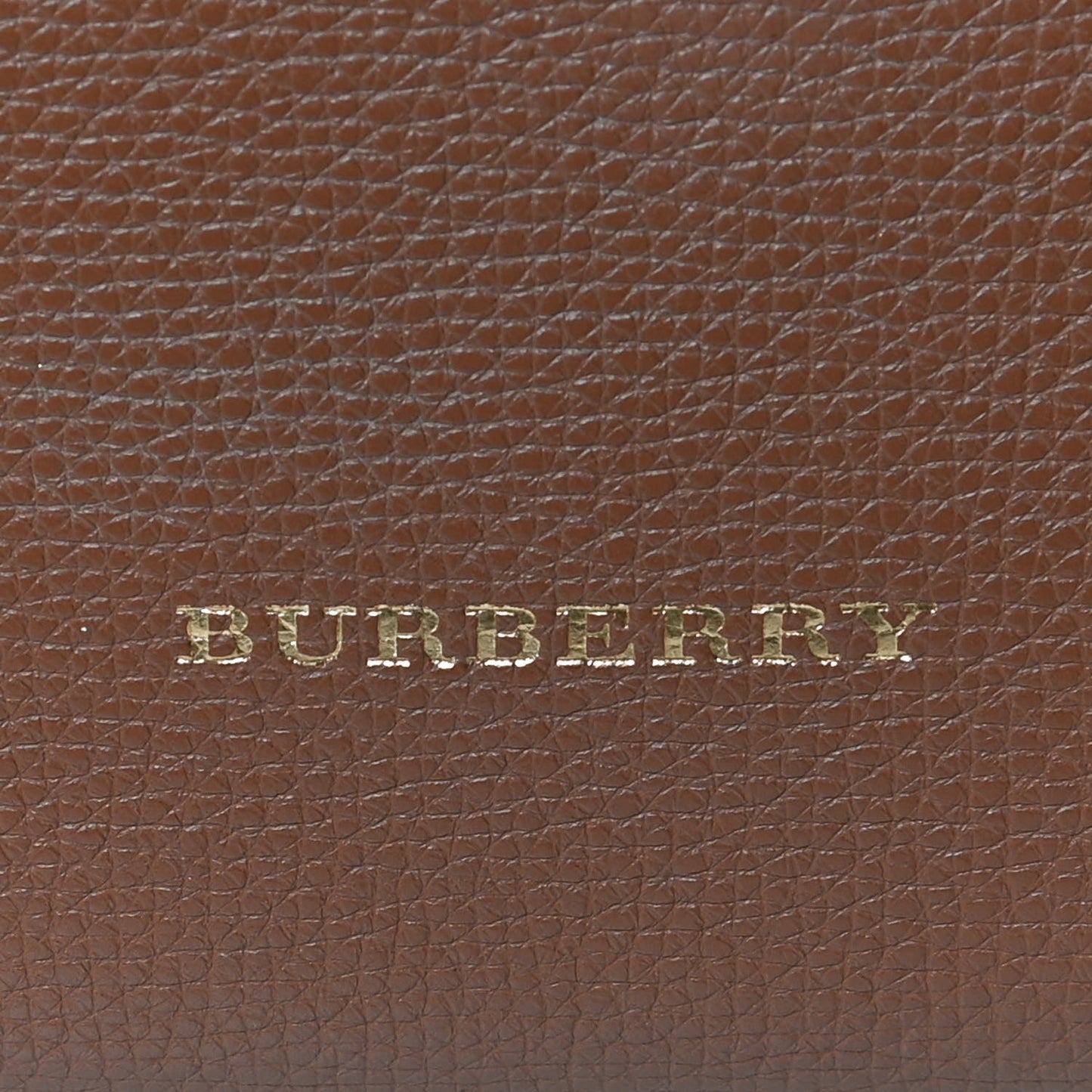 Grainy Calfskin House Check Medium Banner Tote Tan