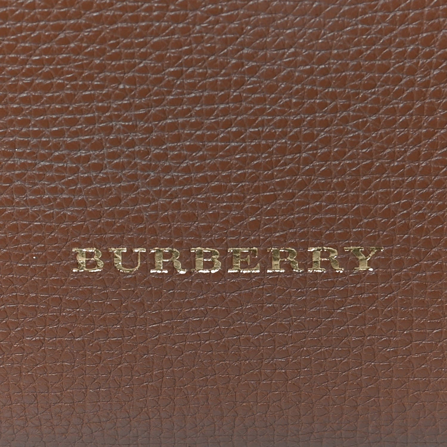 Burberry Grainy Calfskin House Check Medium Banner Tote Tan 11 of 15