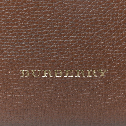 Burberry Grainy Calfskin House Check Medium Banner Tote Tan 11 of 15