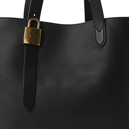 Louis Vuitton Grained Calfskin Low Key Cabas MM Black 8 of 10