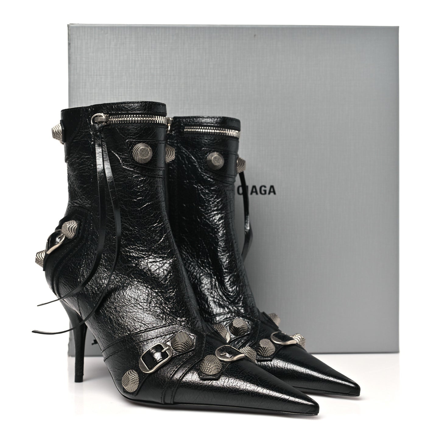 Agneau Arena Cagole 90mm Ankle Boots 39 Black