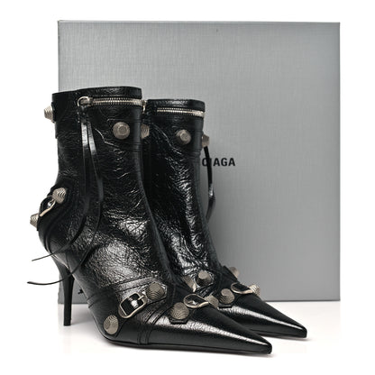 Balenciaga Agneau Arena Cagole 90mm Ankle Boots 39 Black 10 of 10