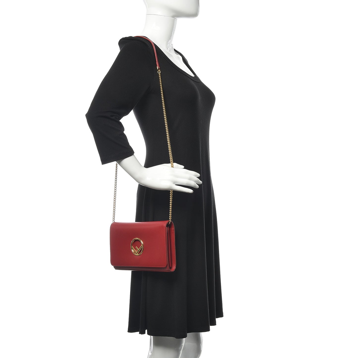 Vitello Liberty Lucido F is Fendi Wallet on Chain Fragola
